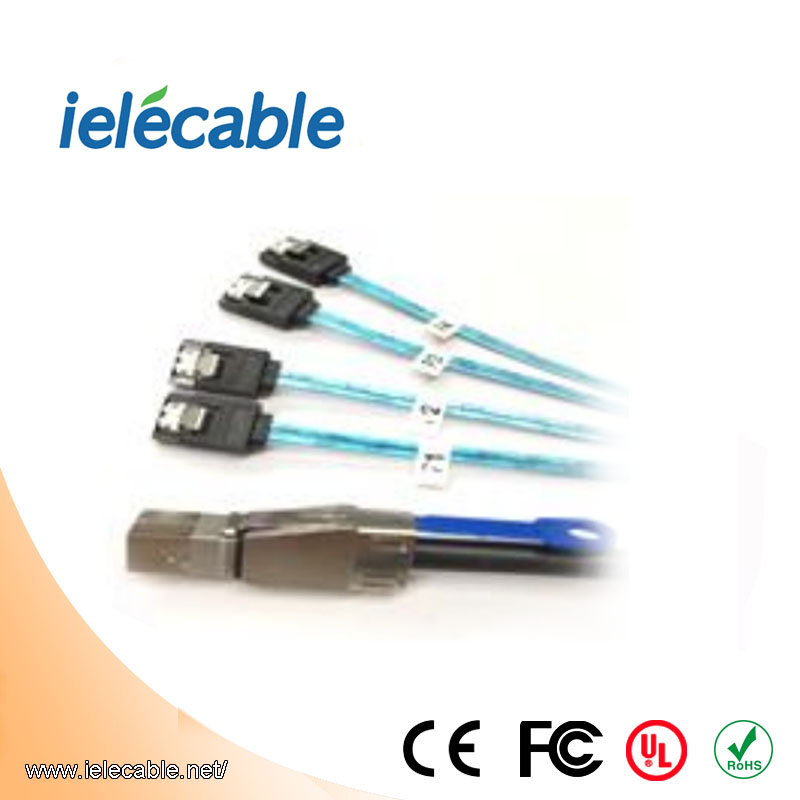 MINISAS (SFF8644) TO  4*SATA 7PIN Cable