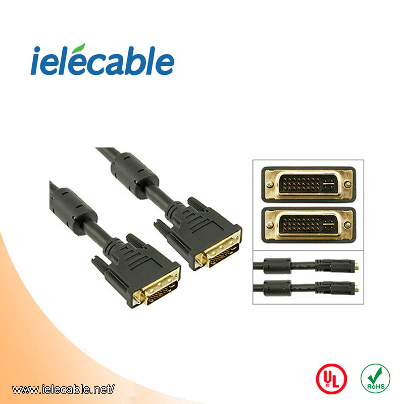 DVI-I 24+5 Male to DVI-I Male Dual-Link Cable
